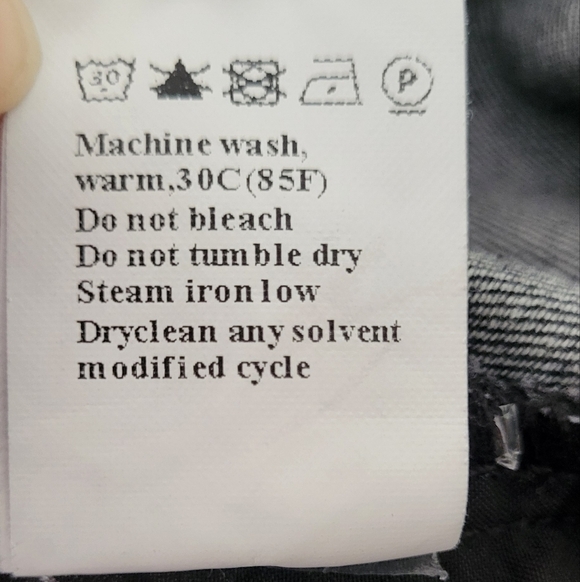 Ripped Hem Denim Button Front Long Sleeve Jacket Shacket - Picture 12 of 13